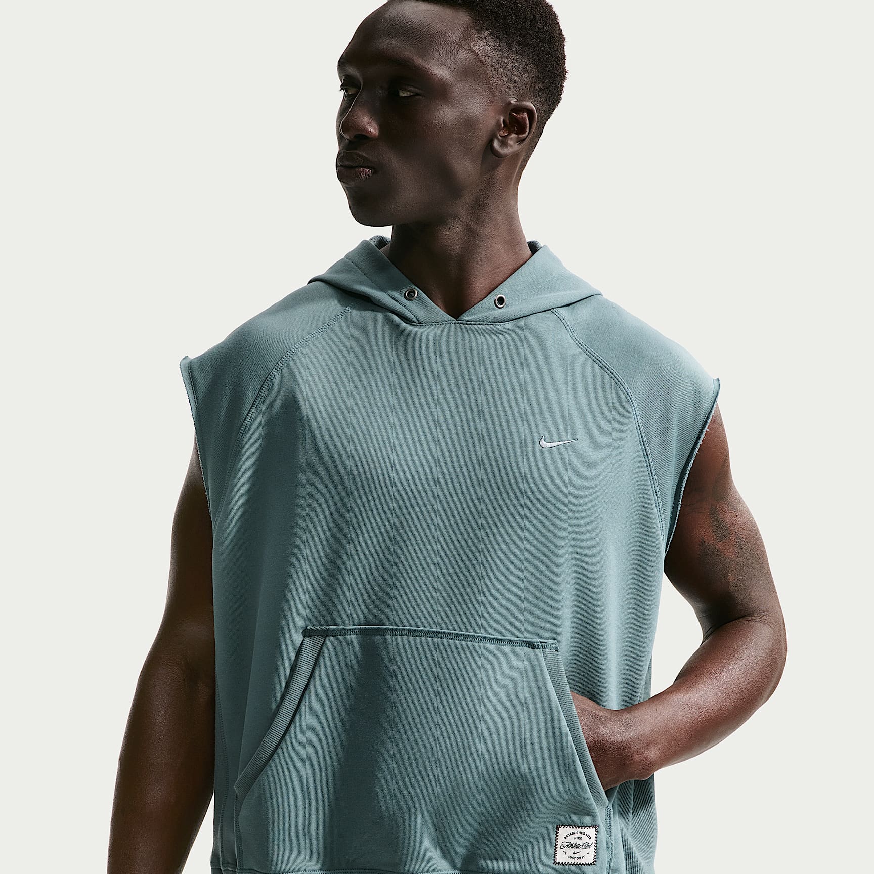 Nike N.A.C. Men's Dri-FIT Fleece Sleeveless Training Hoodie. Nike PT